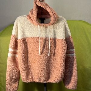 LEVEL EIGHT 8️⃣ Women’s Warm Pink/White Hoodie